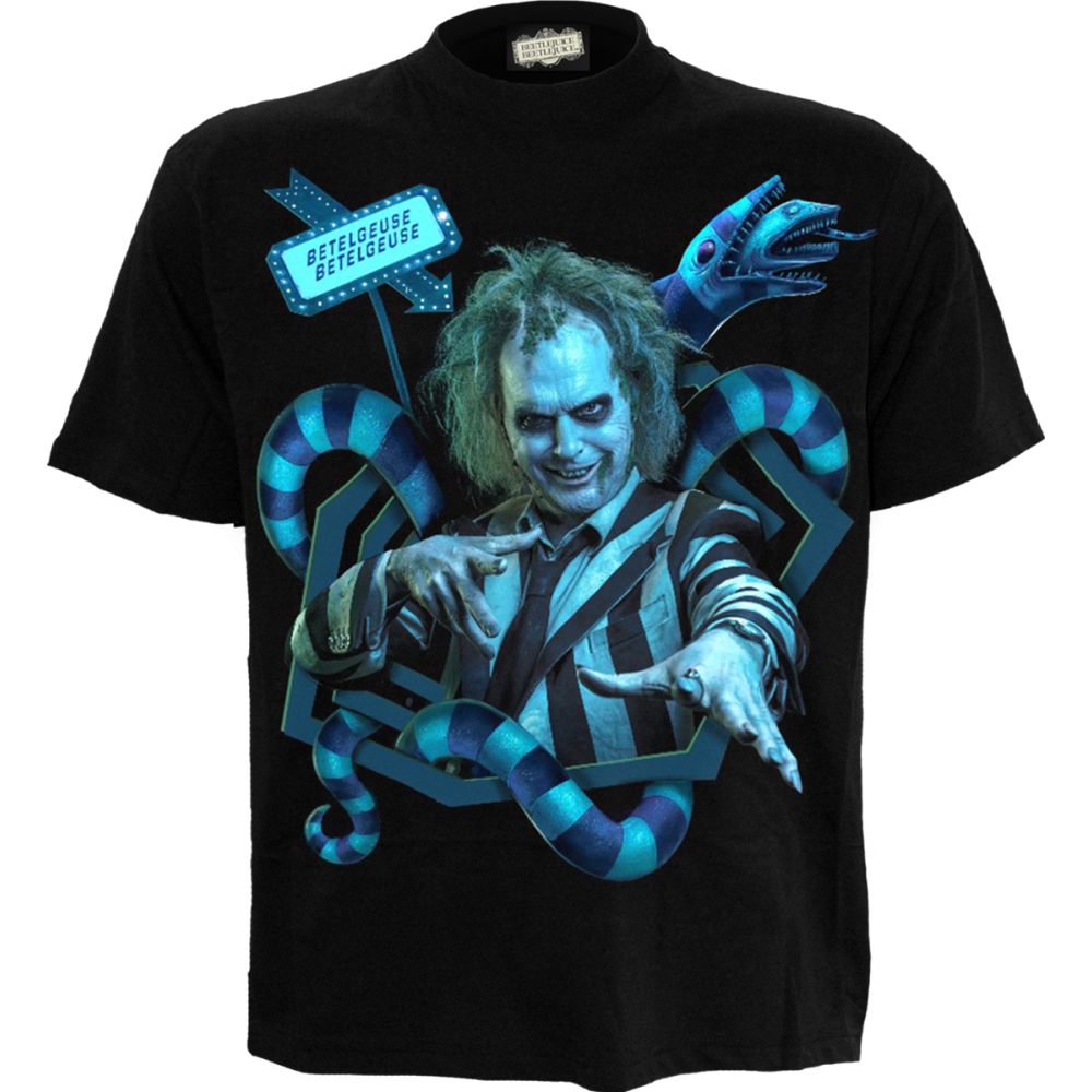 Spiral Beetlejuice - Sandworm Portal Mens T-shirt - Black